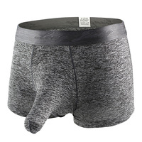 Wholesale 2PK/5PK multi-color Men's sexy underwear quick-drying youth elephant tube physiological boxer briefs L443 - Thumbnail 2