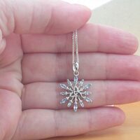 BOXED GIFT BOX/Sterling Silver Blue Topaz Triquetra Pendant & Chain/Blue Topaz Triquetra Necklace/Topaz Jewellery/Topaz Jewelry/Topaz Earrings/UK - Thumbnail 3