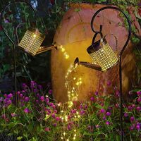 Solar Watering Can Light Outdoor Waterproof Shower Light LED Fairy - Thumbnail 4