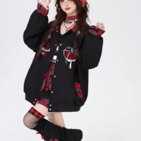 Women’s Autumn Winter Punk Harajuku Vintage Coat - Thumbnail 6
