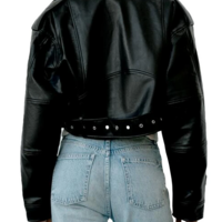 Casual Chic Women’s Faux PU Leather Jacket - Thumbnail 1