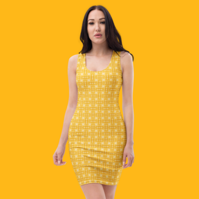 Golden alignment dress