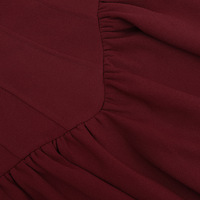 French puffy v-neck sexy pure vest dress - Thumbnail 4