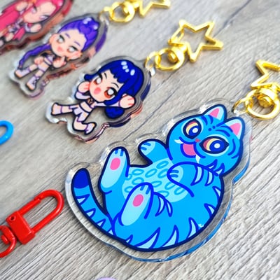 Huntrix rumi mira zoey kpop demon hunters keychain