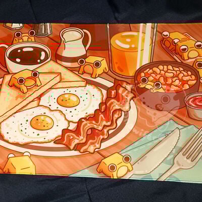 Breakfast frogs deskmat