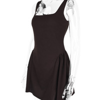 Sexy drawstring waist halter dress with suspenders and small dress with tutu skirt - Thumbnail 6