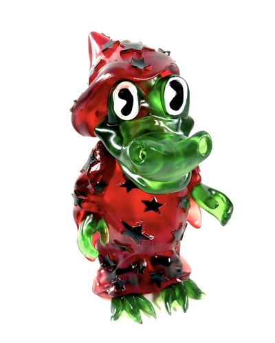 FOV Stashie - 3/4 Translucent Red w/ Black Stars