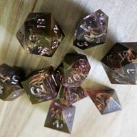 Crawling Branches Hard-Edged Dice Set - Thumbnail 1