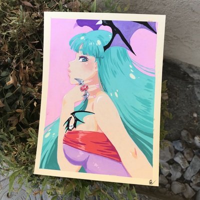7 x 9.5 Succubus painting 