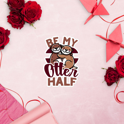 Be my otter half sticker