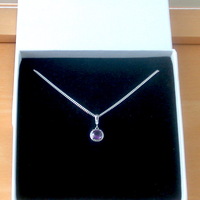 BOXED GIFT/Sterling Silver Amethyst Pendant & Chain/Amethyst Necklace/Amethyst Jewellery/Amethyst Jewelry/UK - Thumbnail 6