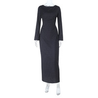 Polka dot dress fashionable and elegant slim long skirt - Thumbnail 3