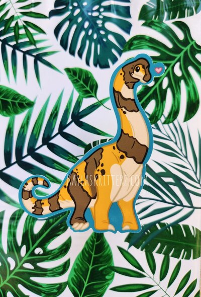 Chiquita Brachiosaurus- Vinyl Sticker