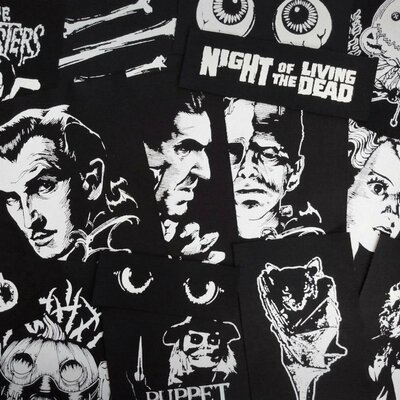 Horror mystery sew-on patch packs