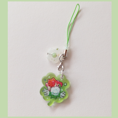 Snake butterfly cloverday phone charm
