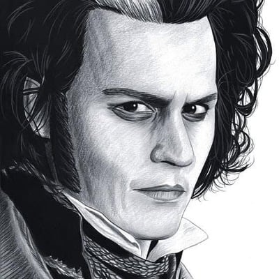 Demon barber print