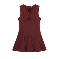 Fashion French Bow Fishtail Hem Dress - Thumbnail 2