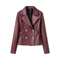 Stylish and simple double-breasted jacket - Thumbnail 2