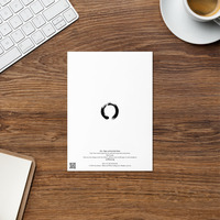 Om, Ohm or Aum Buddhist Sacred Symbol Greeting Card - Thumbnail 5