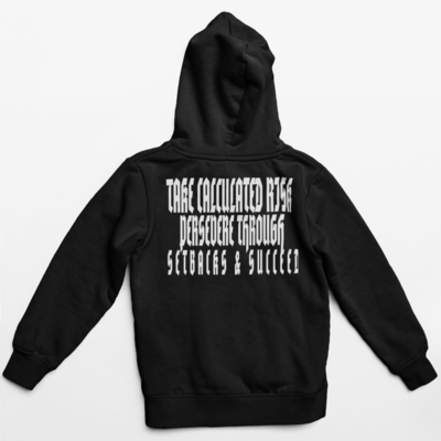 Shooters shoot hoodie- setbacks & success (black)