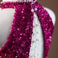 Elegant Purple Sequin Evening Gown,Sparkly Mermaid Prom Dress,Luxury Formal Party Dress - Thumbnail 6
