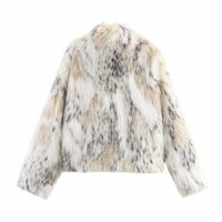 Street style faux fur effect jacket - Thumbnail 1