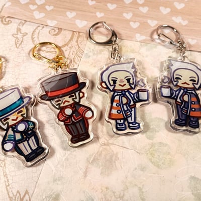 Submas tea and coffee keychains
