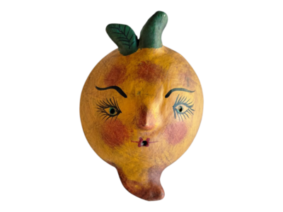 Coconut mask. Collectibles. Home decoration. Wall decoration. Interior decoration. Mexican mask. Mexican craft. Mexican Folk Art.
