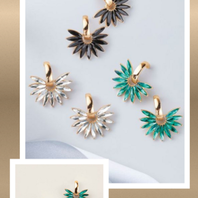 Radiant spark earrings