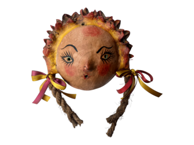 Coconut mask. Collectibles. Home decoration. Wall decoration. Interior decoration. Mexican mask. Mexican craft. Mexican Folk Art.