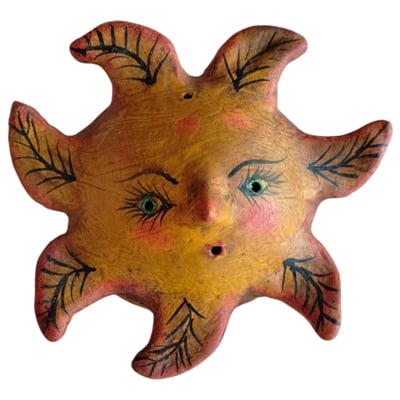 Coconut mask. collectibles. home decoration. wall decoration. interior decoration. mexican mask. mexican craft. mexican folk art.
