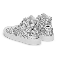  America Love Womens high top canvas shoes - Thumbnail 2