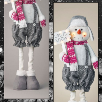 Let it snow snowman stand-up decor