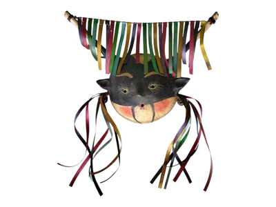 Coconut mask. Collectibles. Home decoration. Wall decoration. Interior decoration. Mexican mask. Mexican craft. Mexican Folk Art.