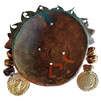 Coconut mask. Collectibles. Home decoration. Wall decoration. Interior decoration. Mexican mask. Mexican craft. Mexican Folk Art. - Thumbnail 3