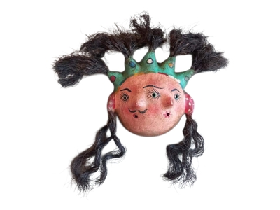 Coconut mask. Collectibles. Home decoration. Wall decoration. Interior decoration. Mexican mask. Mexican craft. Mexican Folk Art.