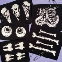 Eyeballs Horror Punk Sew-on Patches - Thumbnail 4