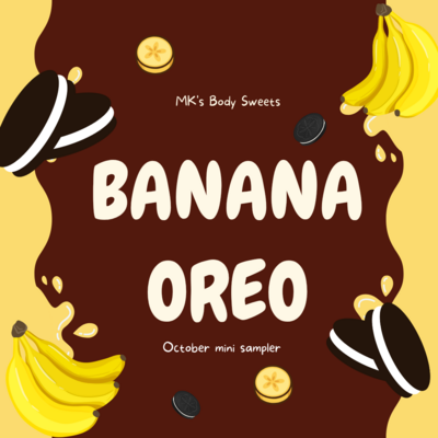 Banana Oreo mini wax sampler