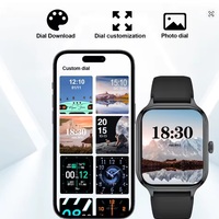 Smartwatch Sports Watch Bluetooth Call Fitness Tracker – Touch Dial, Music Control, Waterproof for Android & iPhone (Black, Silver, Pink, Golden) - Thumbnail 1