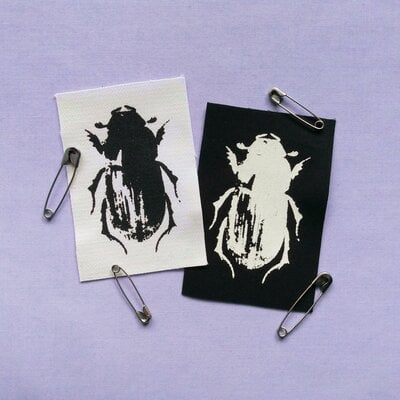 Beetles crust punk patch