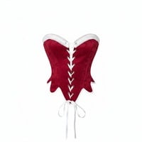 Retro high-end design fishbone bra contrasting vest - Thumbnail 4