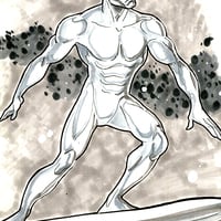 Commission - Black & White - Single charcater - Thumbnail 1