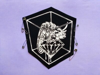 Mechanical Chameleon on Crystal Cyber punk Patch
