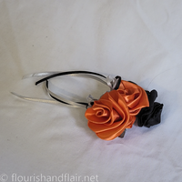 Small Halloween Rose Hair Clip - Thumbnail 4