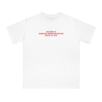 Free Shipping-I'M SORRY IF SOMEONE MISREPRESENTED JESUS TO YOU TEE - Thumbnail 1