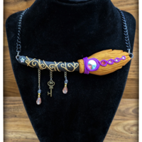 Witchy Broom necklace  - Thumbnail 1