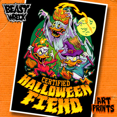 Halloween fiend art prints
