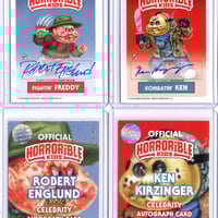 Horrorible Kids ROBERT ENGLUND & KEN KIRZINGER Freddy Vs. Jason - CELEBRITY AUTO Card - Thumbnail 1