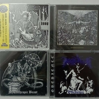 Los rezios, najash , glorification, necromantic forces, necromoon cds