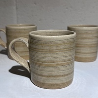 One Mashiko Pottery -Yellow Striped Mug - by Hanako Sakashita - Thumbnail 1